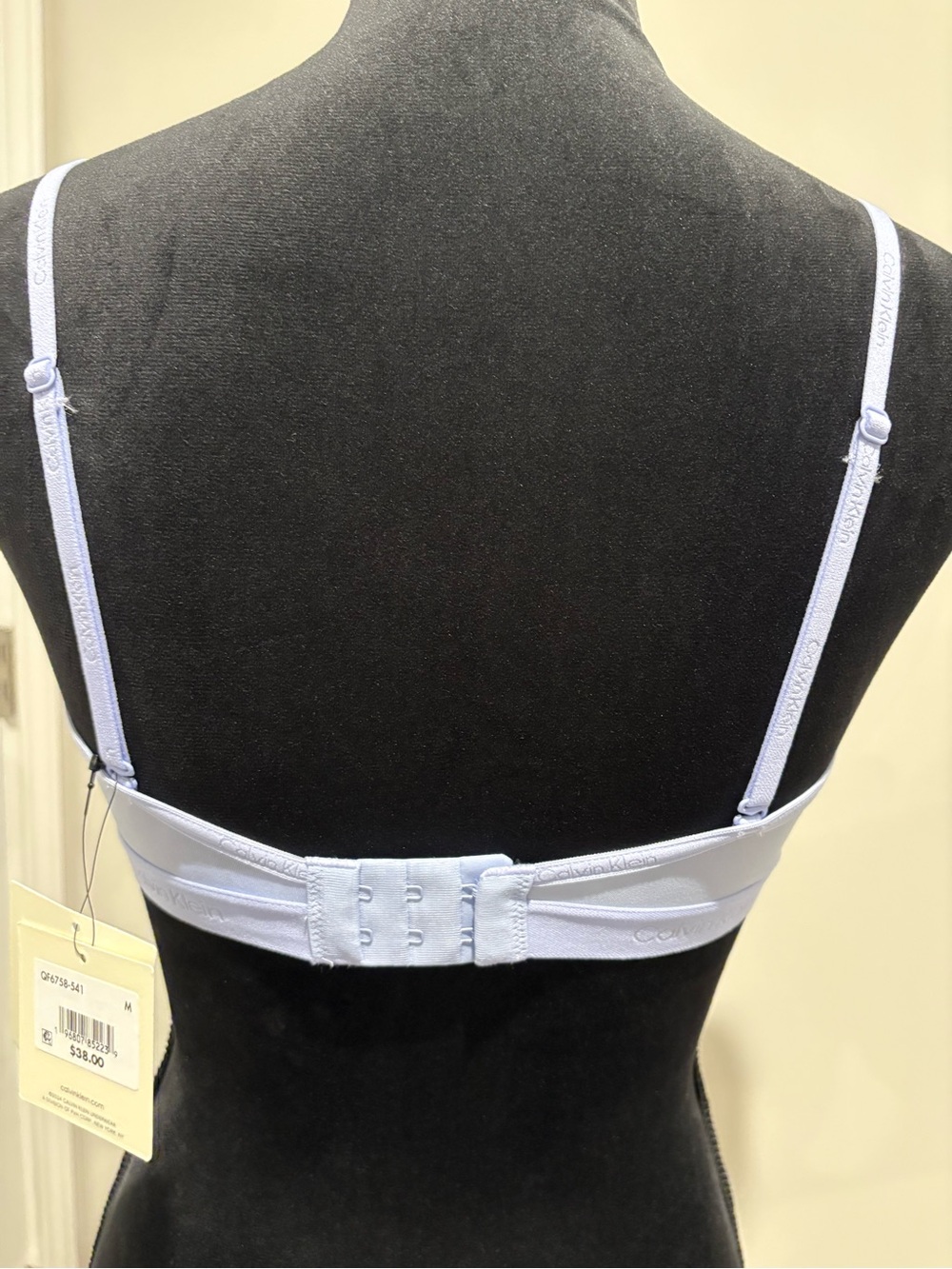 Calvin Klein Lavender Wireless Triangle Bralette Medium Light Lycra Body Form - Picture 3 of 12